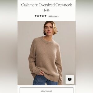 Jenni Kayne Cashmere Oversized Crewneck